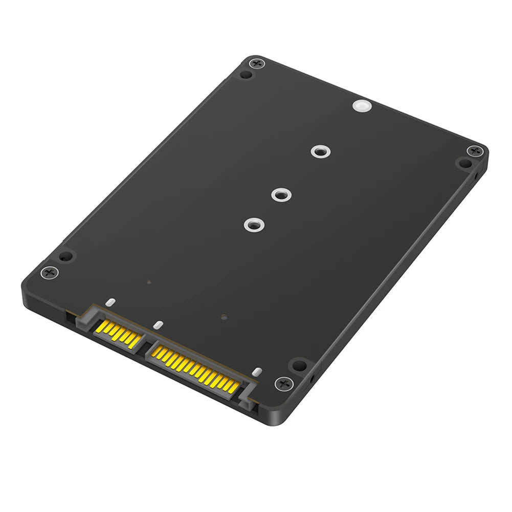 M.2 NGFF B Key To 2.5inch SATA SSD Enclosure M.2 SSD Case SSD External Box M.2 NGFF SSD To 2.5 Inch SATA III Adapter for Laptop Peaceful Pleasures Health and Wellness black