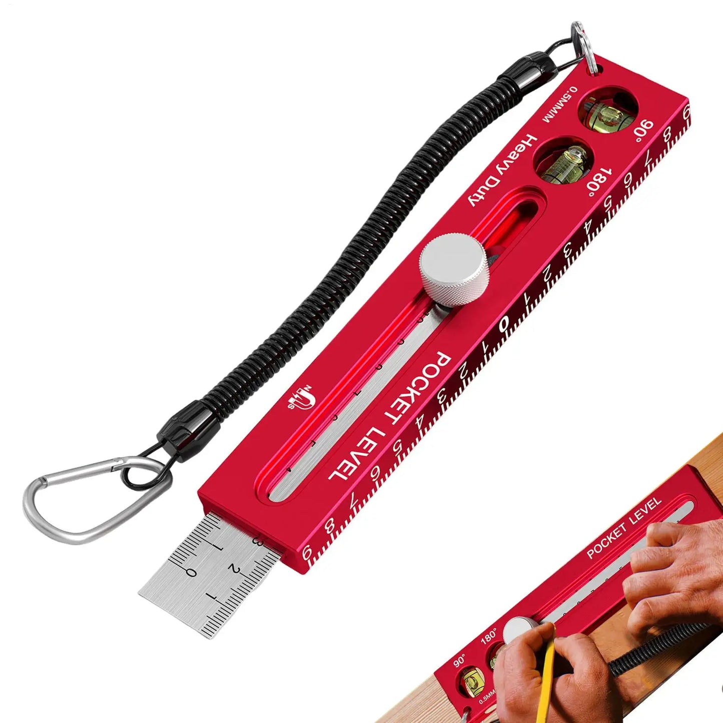 Aluminum Precision T-Track Slide Ruler – Inch & Metric