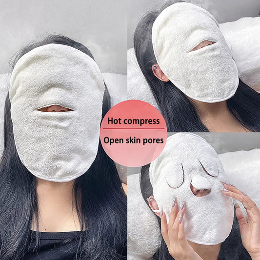 Hot & Cold Compress Face Towel for Skincare | 24x24.5cm Facial Compress Towel Peaceful Pleasures Health and Wellness