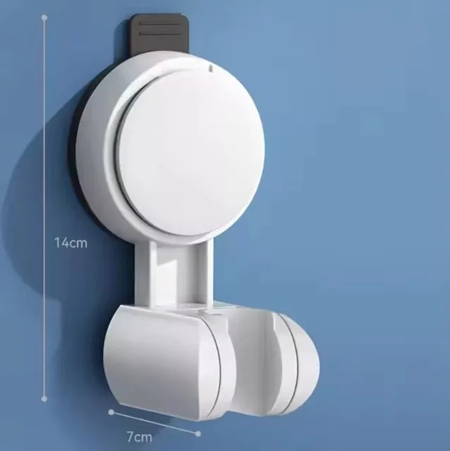 360° Suction Cup Shower Head Holder – No-Drill Wall Mount