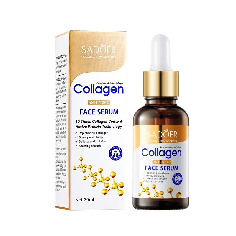 SADOER Collagen Skin Care Sets Anti Wrinkles Serum for Face Moisturizing Anti-aging Anti Dark Circles Eye Cream Skin Care Kit Peaceful Pleasures Health and Wellness Face Serum