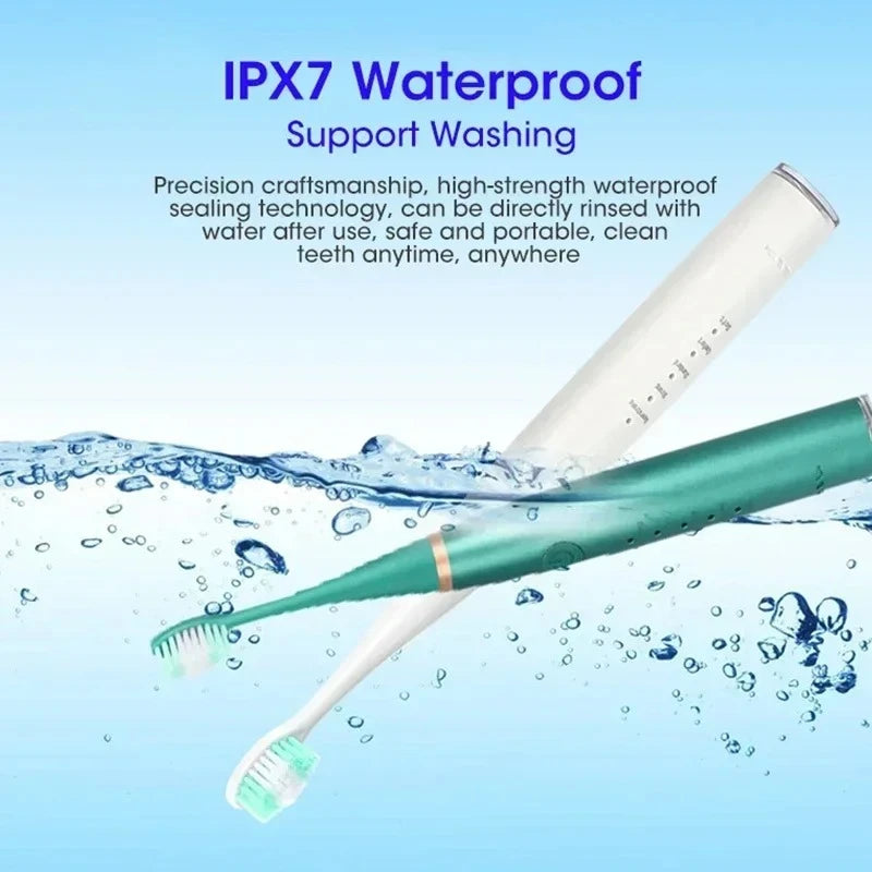 Sonic Electric Toothbrush 3-in-1 for Tartar Removal Teeth Whitening Oral Care with USB Charging and Replaceable Brush Head Peaceful Pleasures Health and Wellness