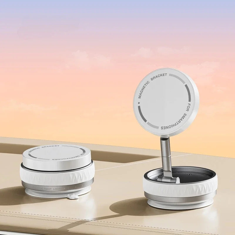 Magnetic Vacuum Suction Car Phone Mount | 360° Adjustable