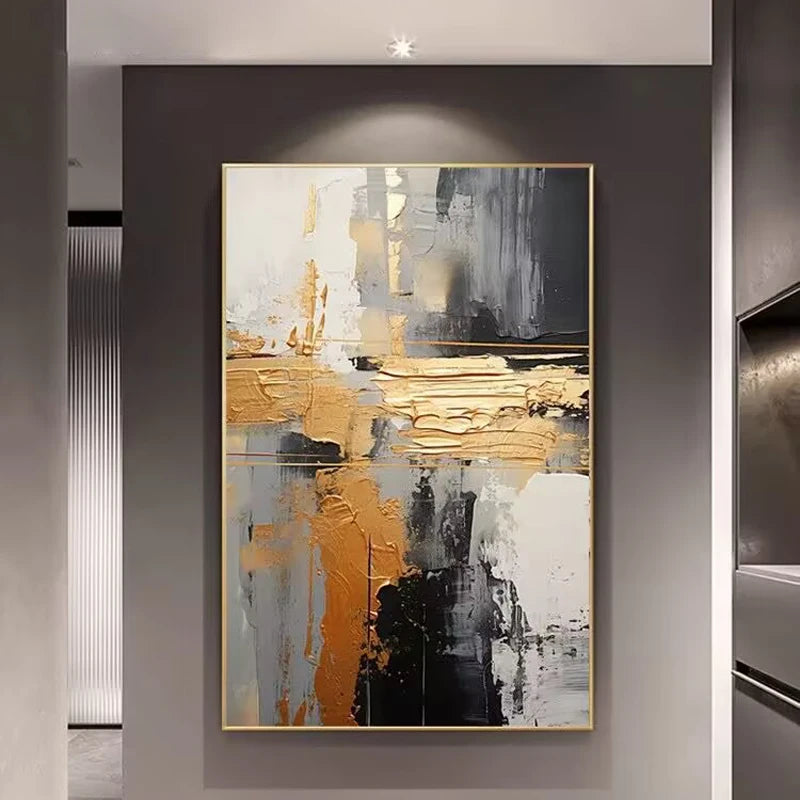 Modern Abstract Hand Drawn Thick Texture Oil Painting On Canvas Pure Hand Drawn For Home Wall Decor Mural For Living Room Bedroo Peaceful Pleasures Health and Wellness