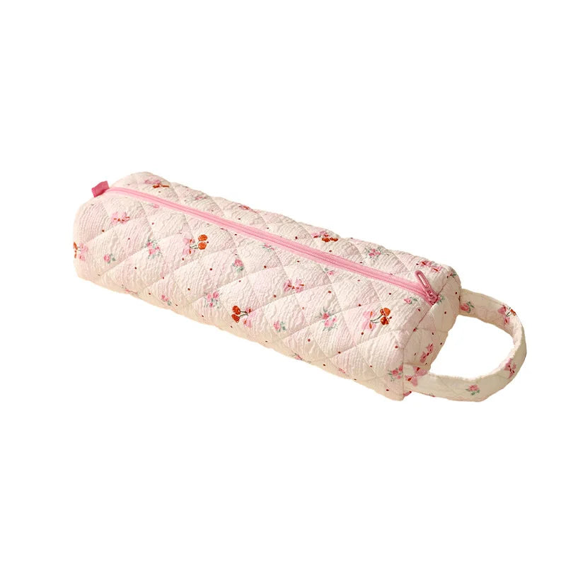 New Travel Hair Dryer Storage Bag with Handle Dustproof Curler Storage Bag Large Capacity Soft Quilting Cotton Hair Organizer Peaceful Pleasures Health and Wellness cherry