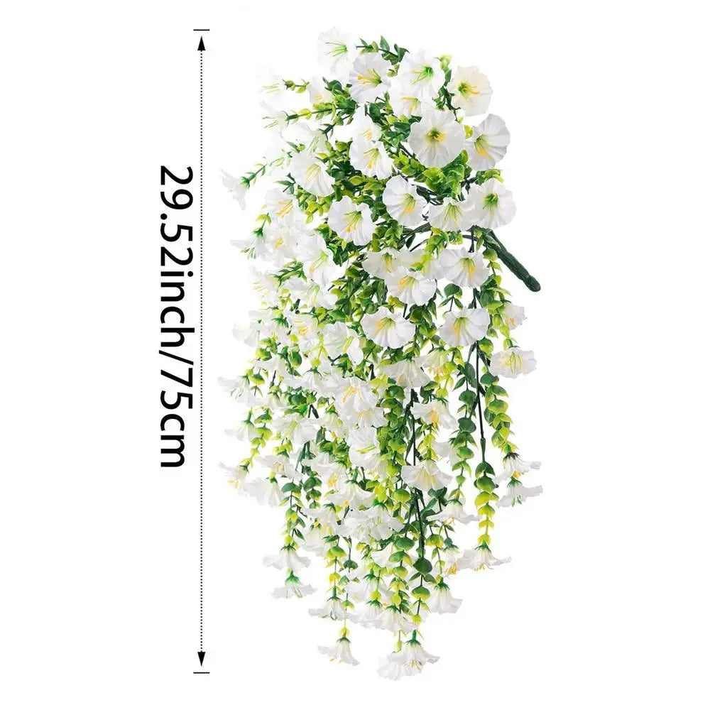 Artificial Petunias For Outdoors 2pcs Faux Petunias Artificial Plants Weatherproof UV Resistant Simulated Colorful Everlasting Peaceful Pleasures Health and Wellness White CN