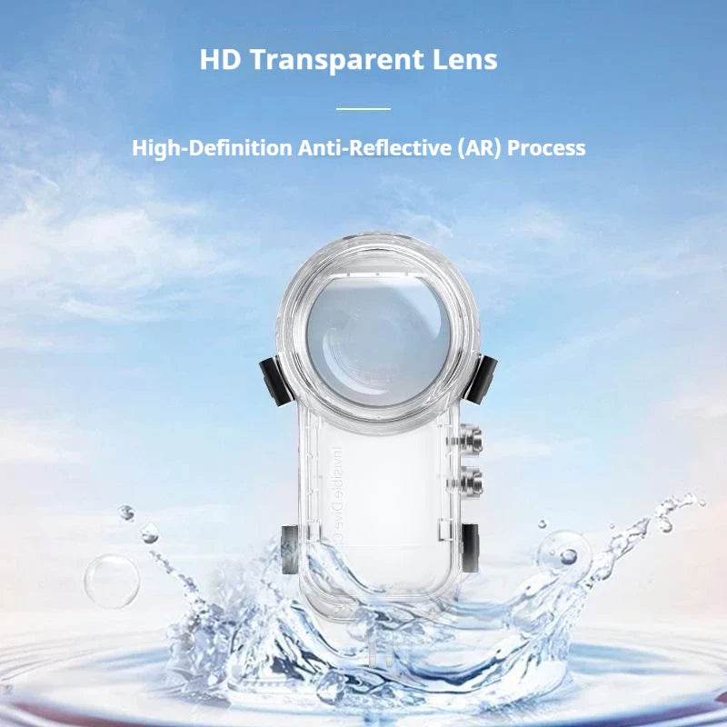 Waterproof Dive Case for Insta360 X5 X4 X3 – 50m Housing