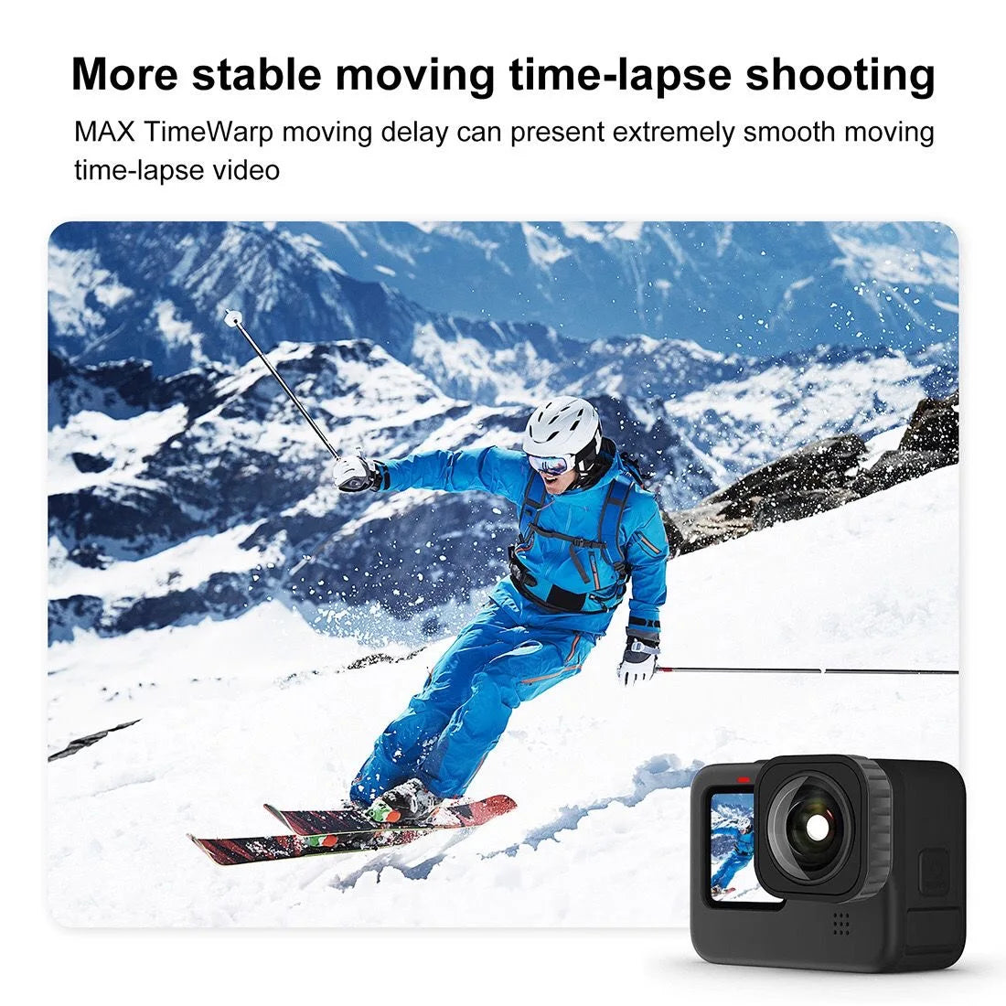 GoPro 12/11 Mini/10/9 155° Wide Angle Max Lens Mod | 5m Waterproof