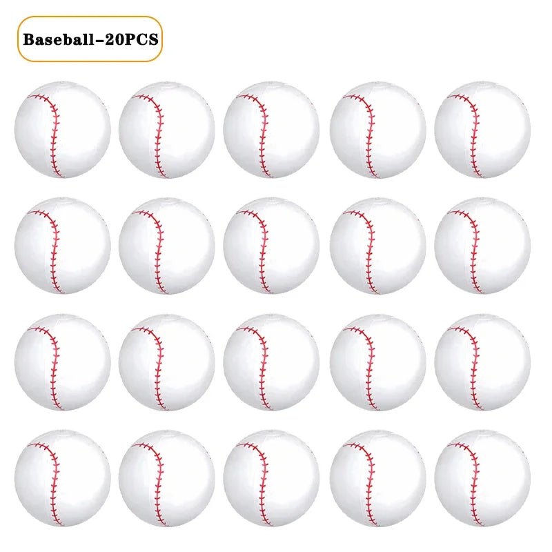 Inflatable Sports Balls Set – Football Basketball Baseball Party