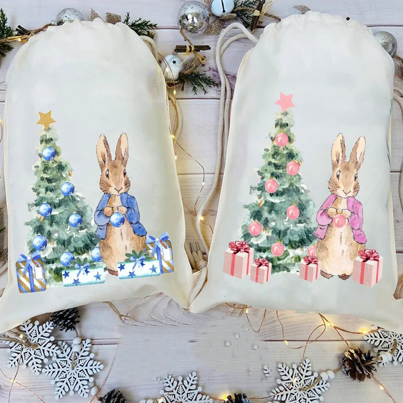 Peter Rabbit Christmas Santa Sack | Kids' Xmas Eve Gift Bag
