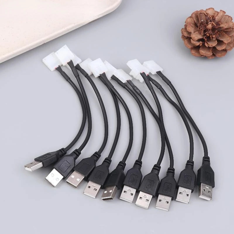 5Pcs/pack USB Cable Connector To 2pin 8/10mm Free Welding LED Strip Connector LED Ribbon Strip Light Adaptor DIY Accessories Peaceful Pleasures Health and Wellness