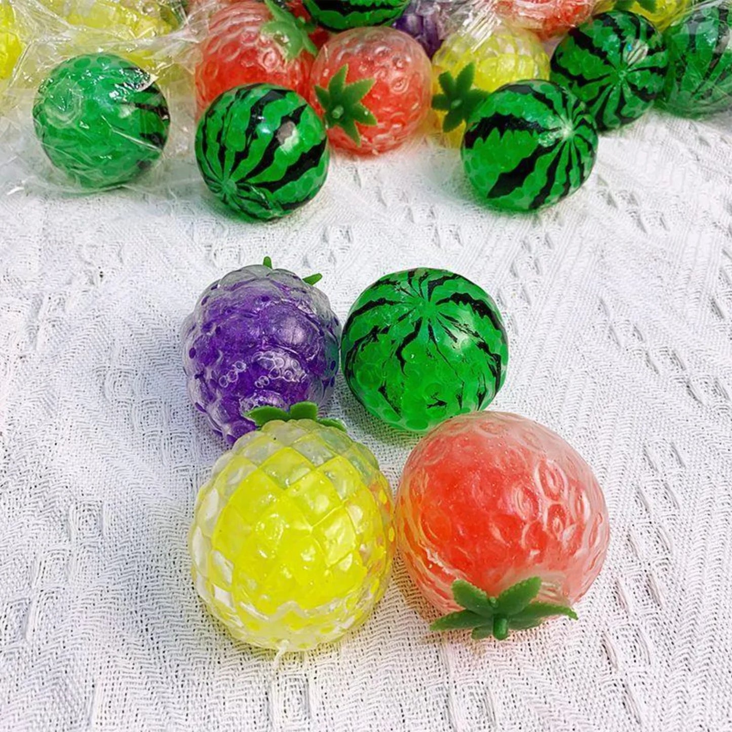 Fruit Squishy Squeeze Ball – Stress Relief Sensory Fidget Toy