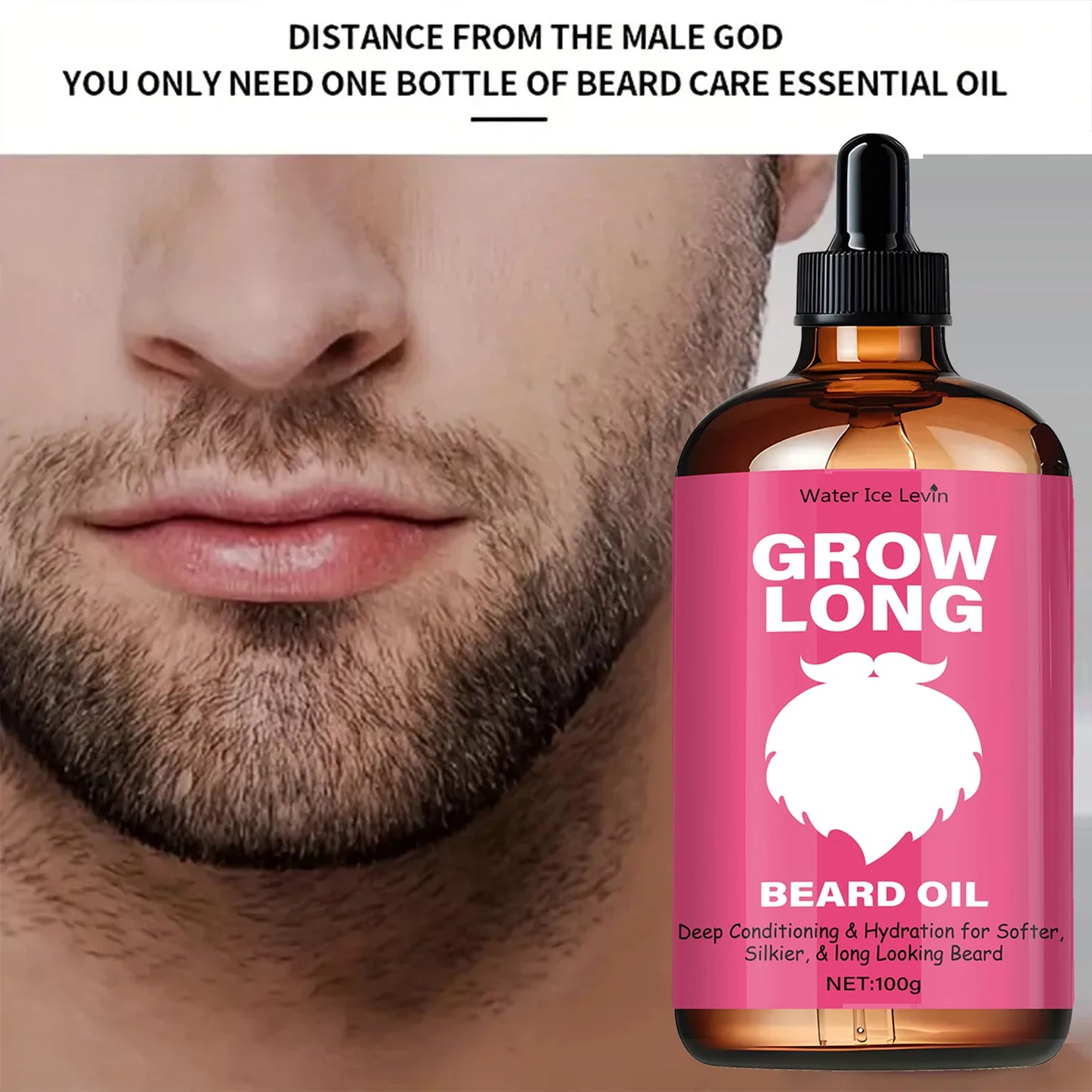 Levin Beard Oil – Growth, Shine & Deep Moisture | 100g