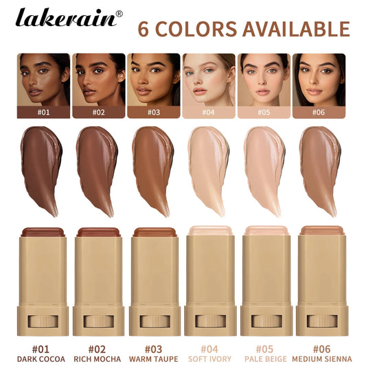 Eraser Foundation Stick Moisturizing Smooth High Coverage Silky Texture Travel-friendly Serum Boosted Skin Tint Solid Foundation Peaceful Pleasures Health and Wellness