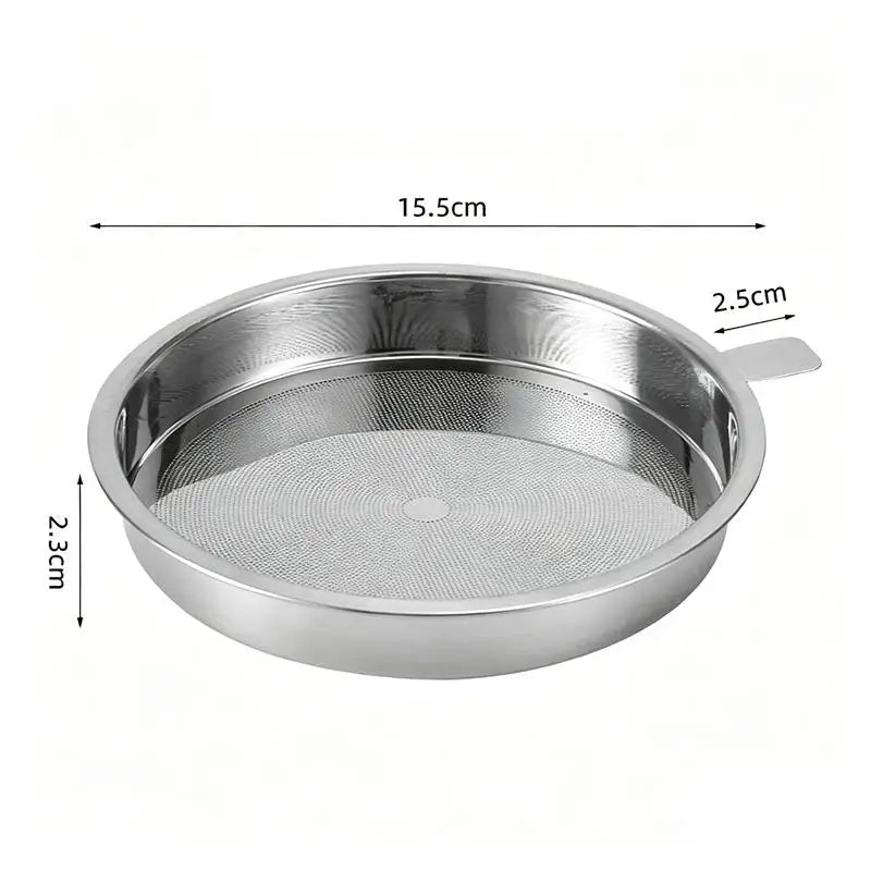 Stainless Steel Fine Mesh Strainer – Tea, Coffee & Flour Sifter