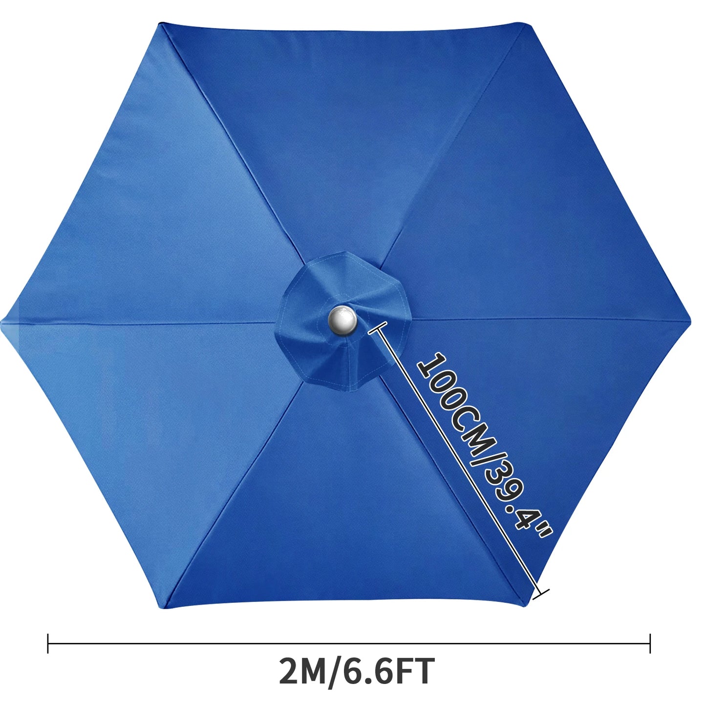 Waterproof Patio Umbrella Replacement Canopy 6 & 8 Rib