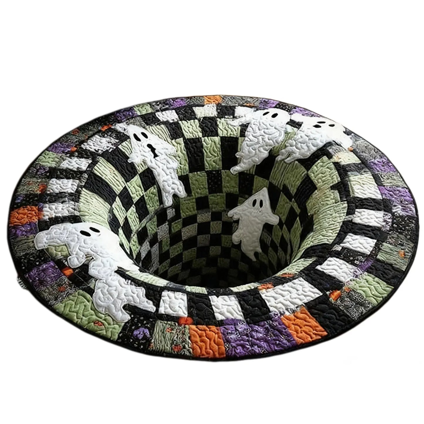 Halloween Optical Illusion Rug | Non-Slip Vortex Floor Mat