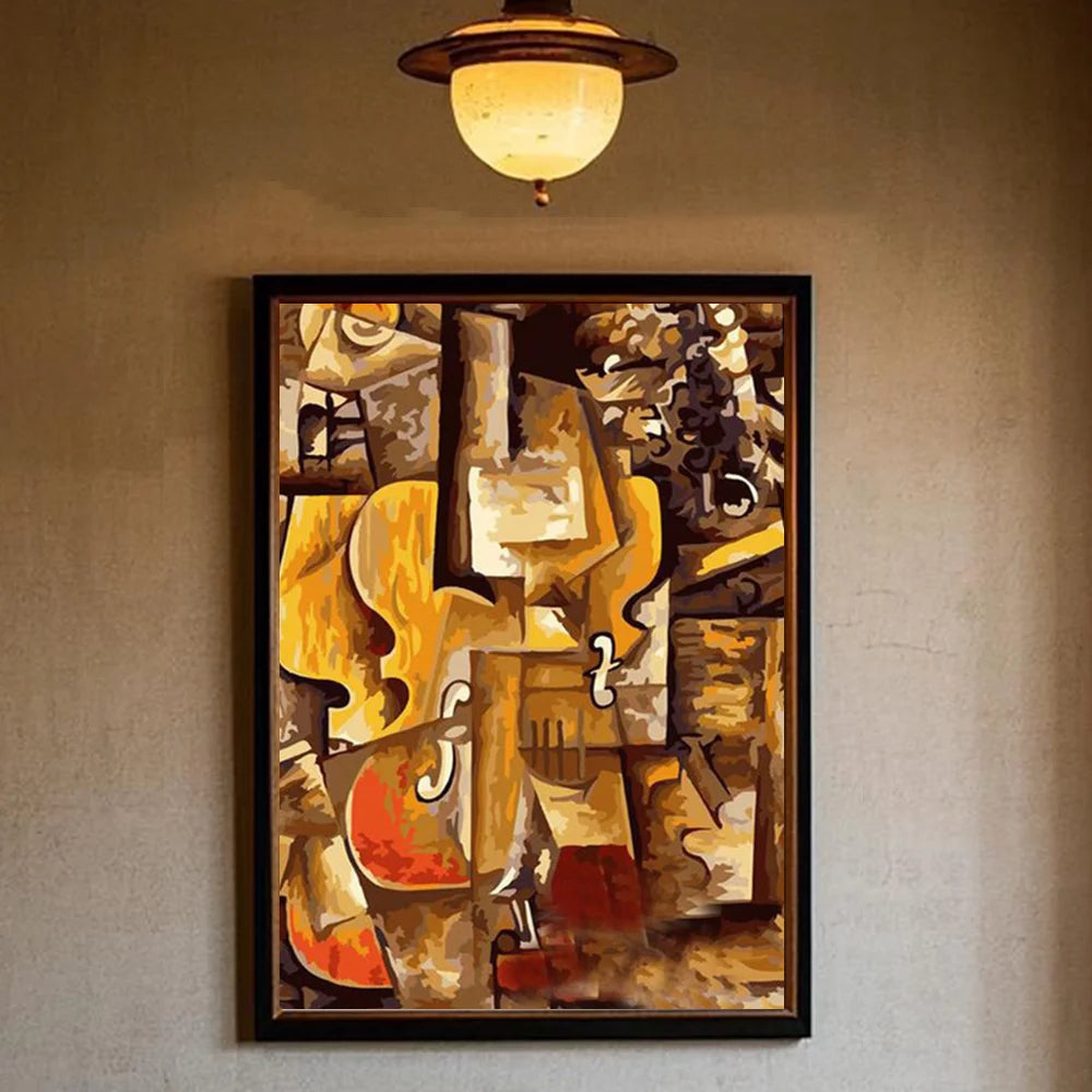 Picasso Abstract Art Wall Poster – Waterproof PVC Home Décor Abstract Wall Poster Peaceful Pleasures Health and Wellness