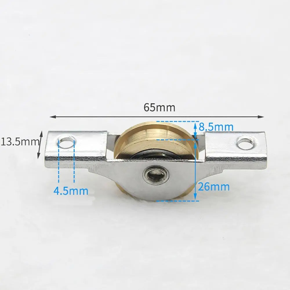 Portable Steel Barn Door Rollers Silver Iron Sliding Door Bottom Pulley Black Sliding Door Track Wheel Worker Peaceful Pleasures Health and Wellness