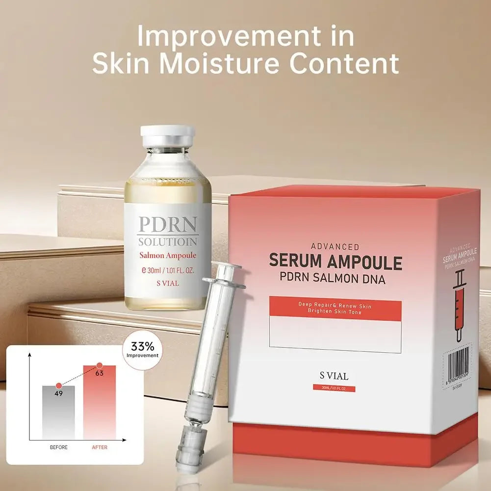 Korean S VIAL Advanced Serum Ampoule - PDRN Salmon DNA, Natural Stem Cell Complex, Deep Repair & Renew Skin, Brighten, Anti-Age Peaceful Pleasures Health and Wellness