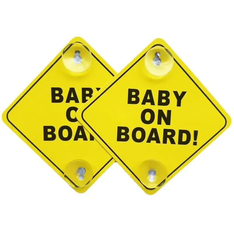 Baby on Board Car Sticker 2-Pack | High Visibility Safety Sign