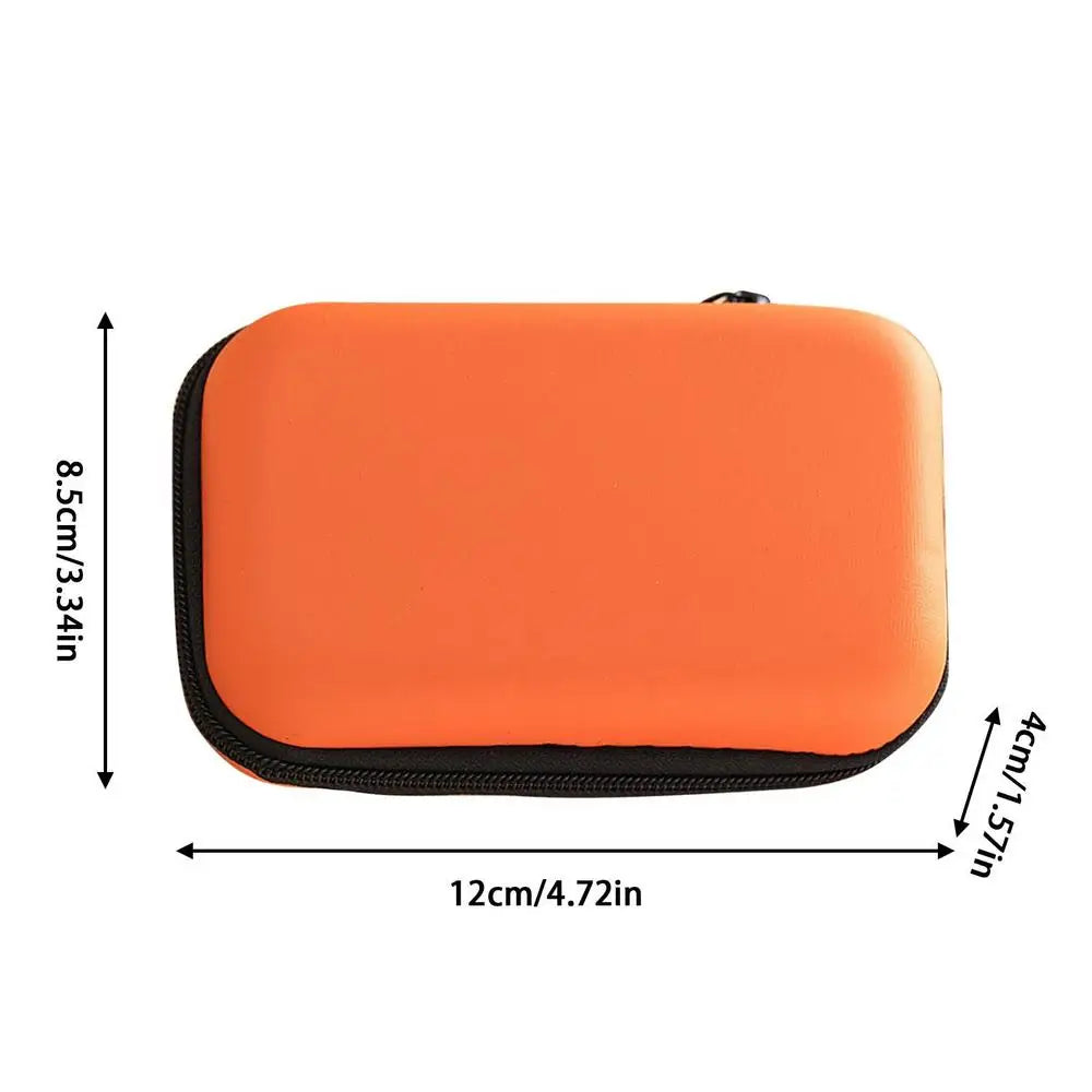 Portable Travel Cable Organizer Bag | EVA Hard Shell Case