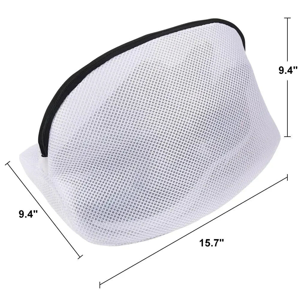 1PC Mesh Laundry Bag with Zipper - Shoe & Clothes Washing Organizer, Delicates Wash Bag, Travel & Storage Peaceful Pleasures Health and Wellness