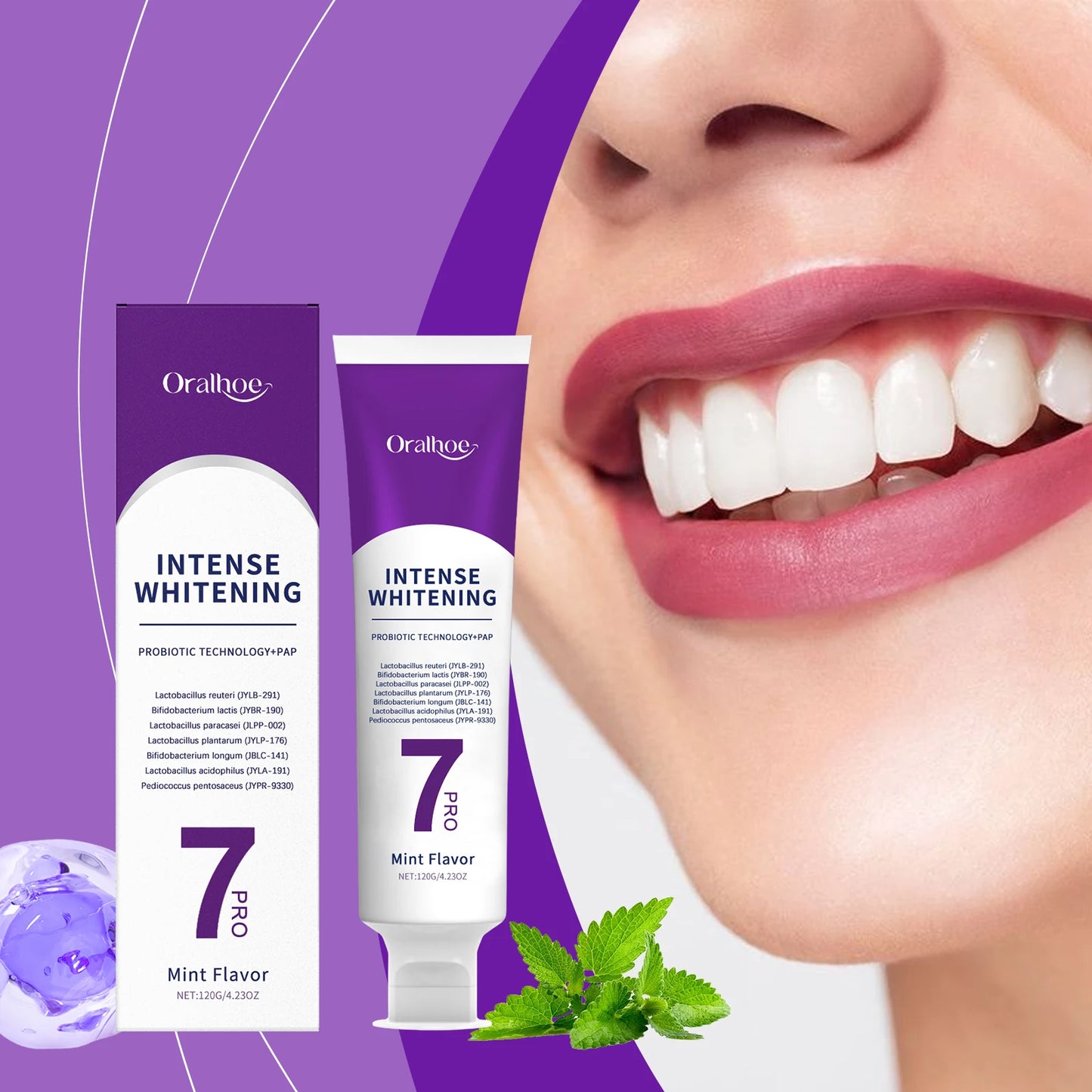 Oralhoe Purple Hydroxyapatite Whitening Toothpaste | Fresh Breath