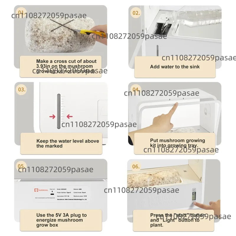 Intelligent Mushroom Cultivation Box – Auto Humidification