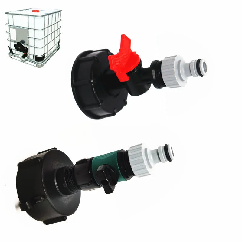 IBC Tank Adapter S60x6 to 1/2" & 3/4" Male Female Spout