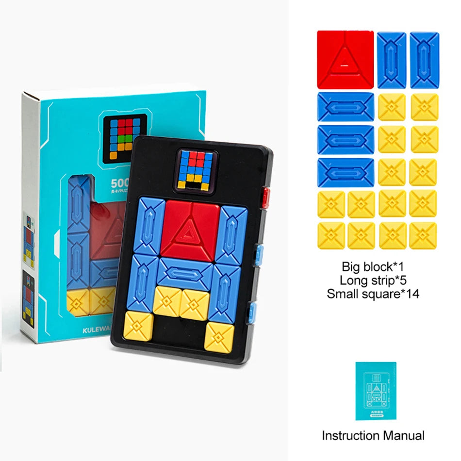 AI Huarong Road Magnetic Suction Block Sliding 500+ Levels Puzzle