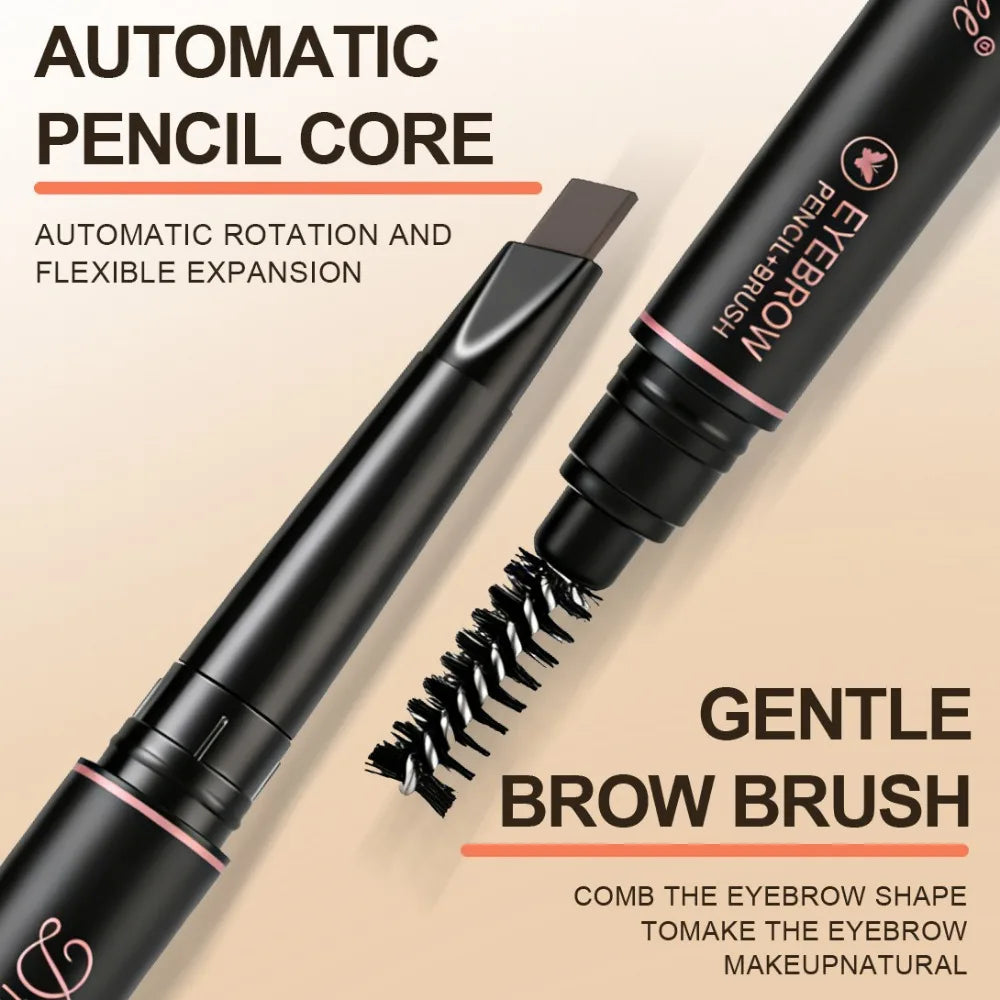 2-in-1 Waterproof Eyebrow Pencil with Spoolie Brush | All Day