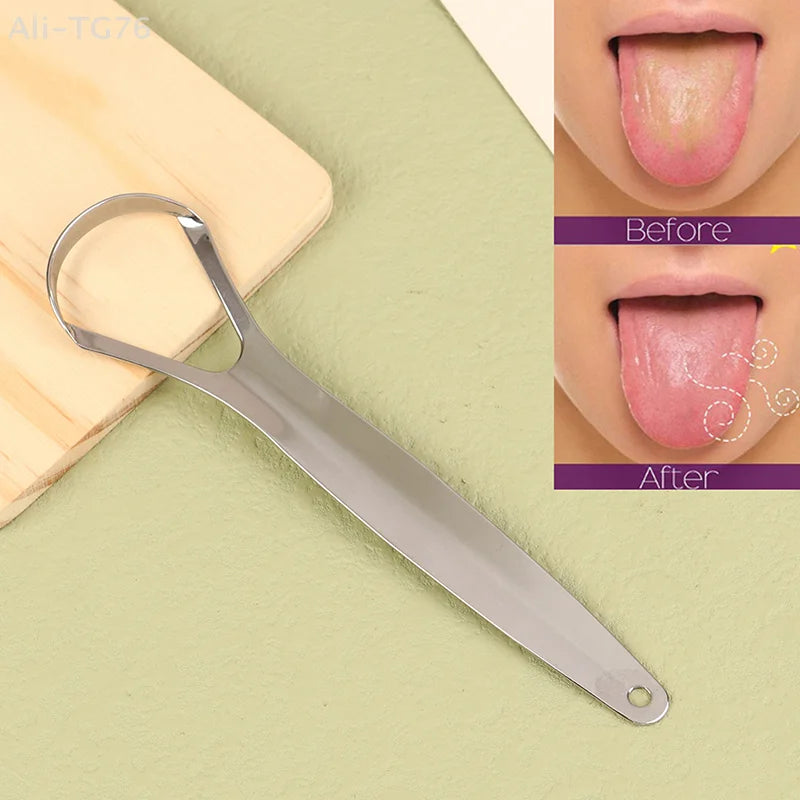 Stainless Steel Tongue Scraper | Fresh Breath Dental Tool
