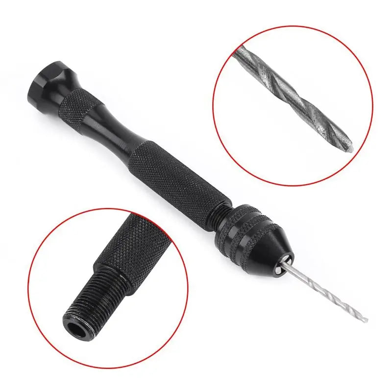 A36T-For Wood, Plastic, Rubber, Crafts Mini Hand Drill With 0.3-3.6Mm Chuck& 25 HSS Bits Peaceful Pleasures Health and Wellness