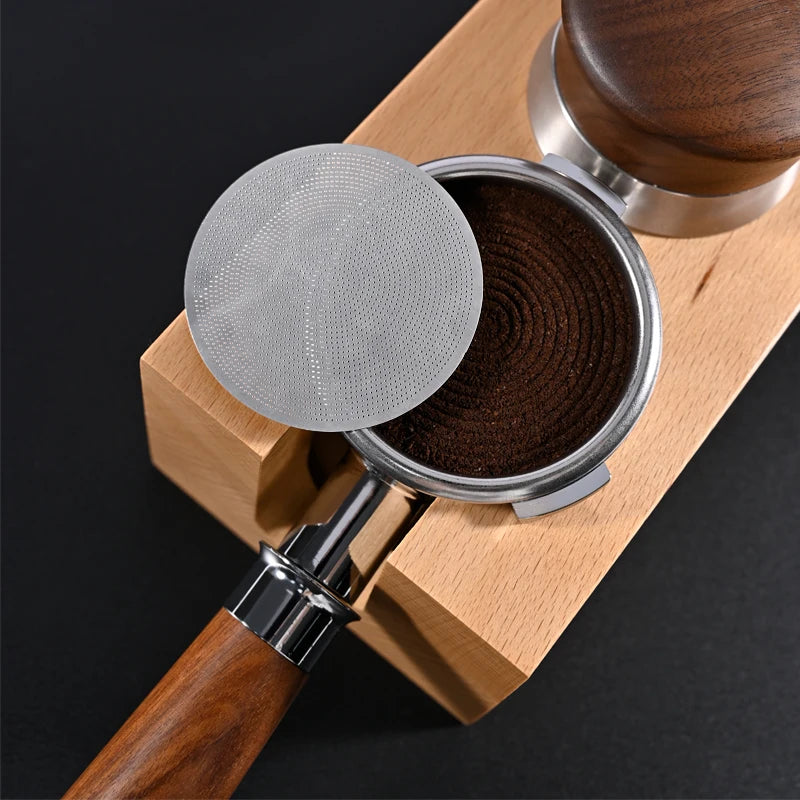0.2mm Espresso Puck Screen Reusable Stainless Steel Coffee Filter Mesh for 51/53/58.5mm Portafilter Barista Accessories Peaceful Pleasures Health and Wellness
