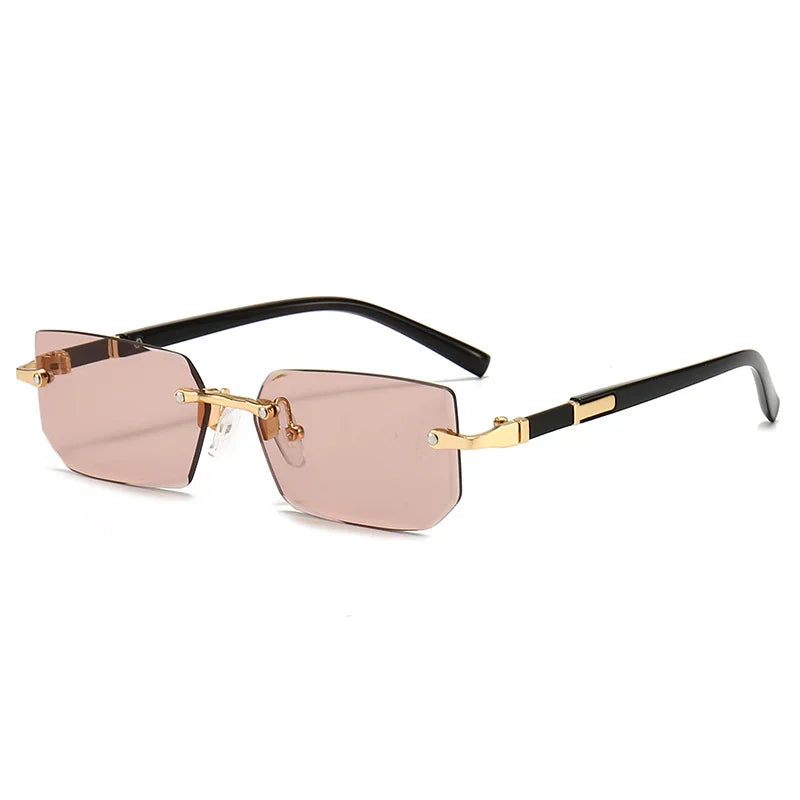 Women's Frameless Square Jelly Sunglasses UV400 | Colorful