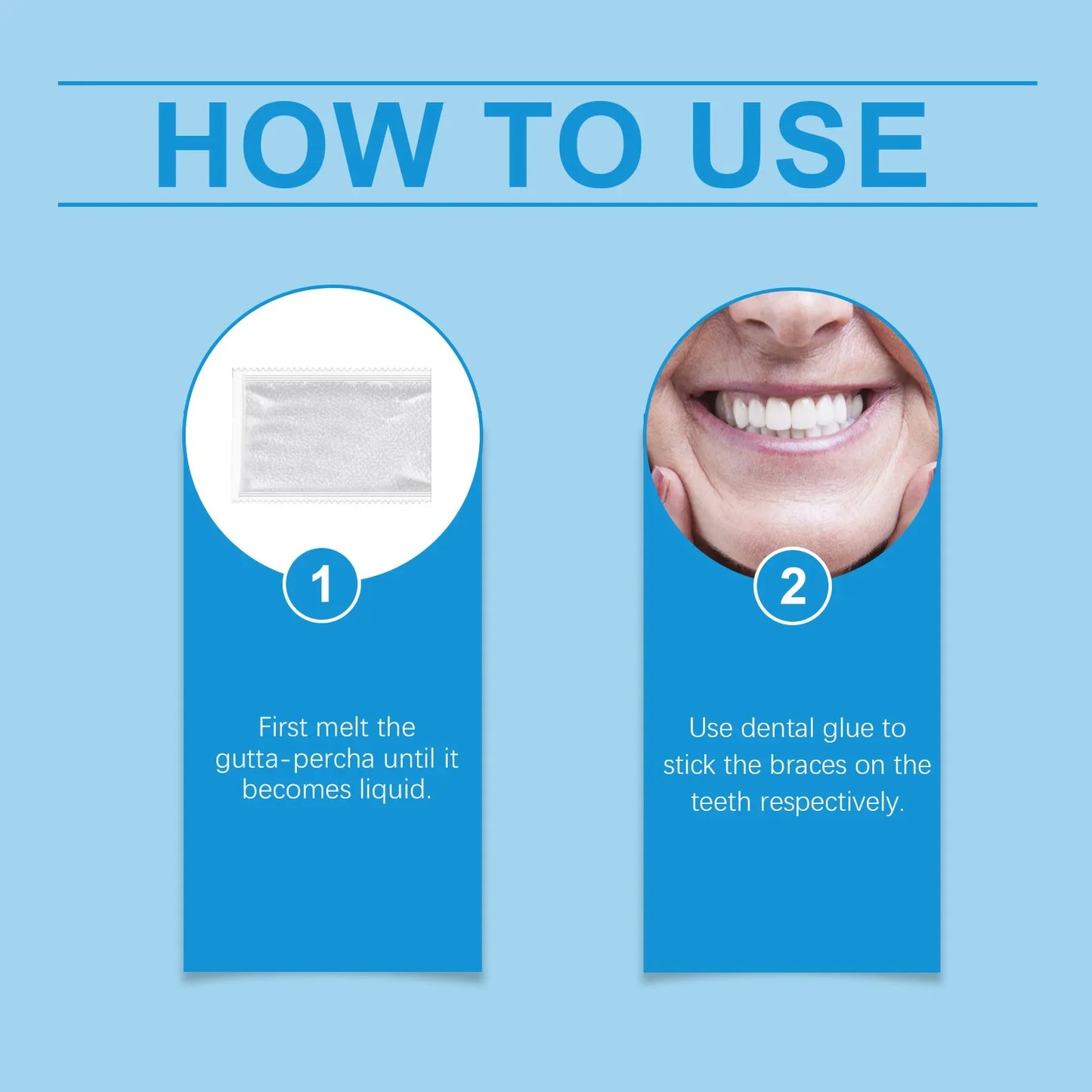 Cosmetic Tooth Veneer & Denture Set – Fills Gaps