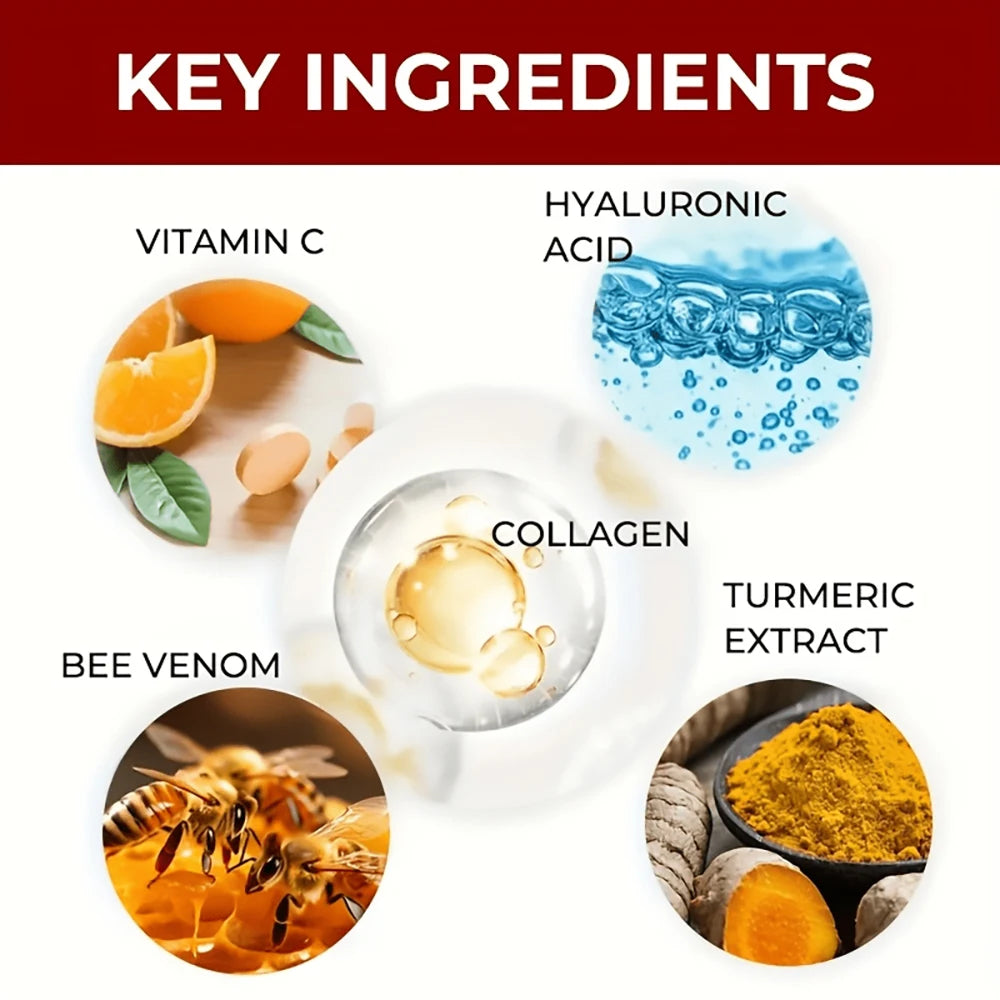 SUYARUN Turmeric & Bee Venom Firming Face Cream - Anti-Aging, Tightening, Moisturizing Skin Care. Day & Night Use Peaceful Pleasures Health and Wellness