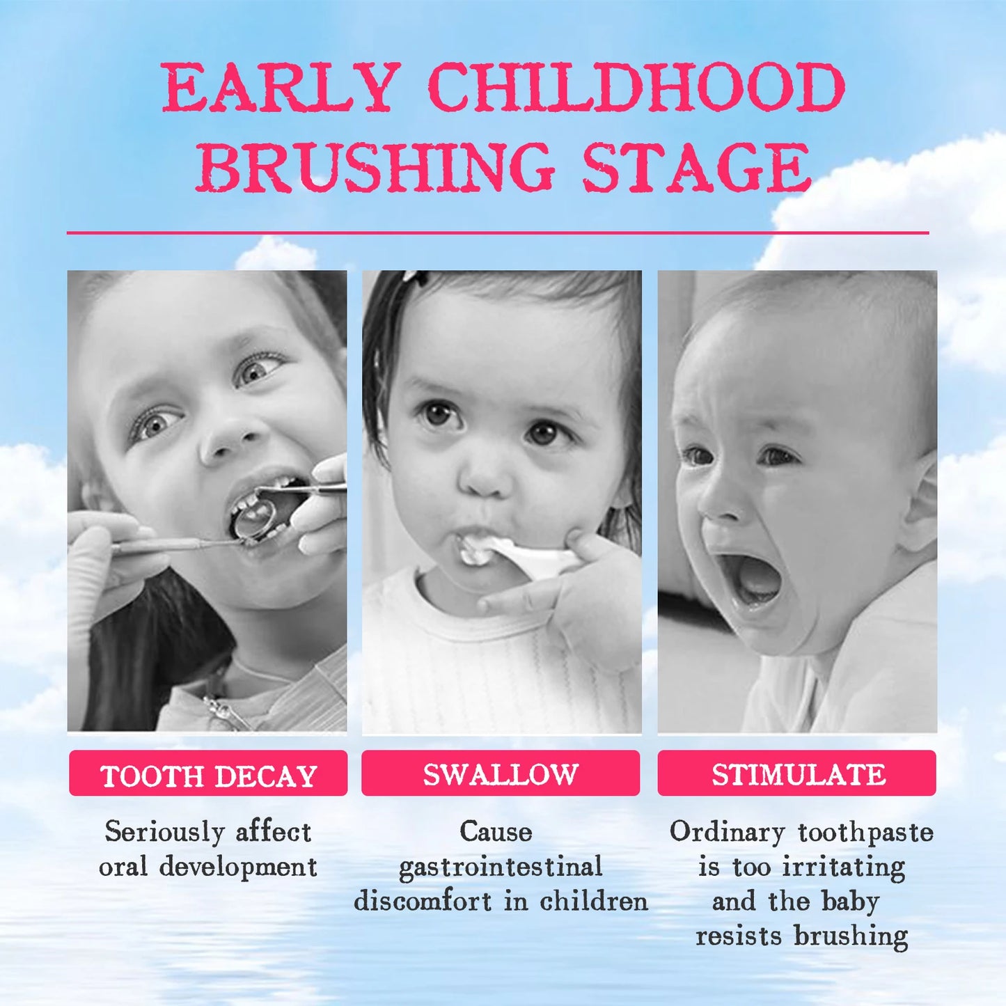 Jaysuing Kids Strawberry Foaming Toothpaste | Whitening & Fresh Breath