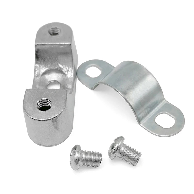 5Pcs Aluminum Alloy Pipe Clamp With Screw From The Wall Yards Away From The Wall Of The Card Card Line Pipe Clip 16 20 25 32mm Peaceful Pleasures Health and Wellness