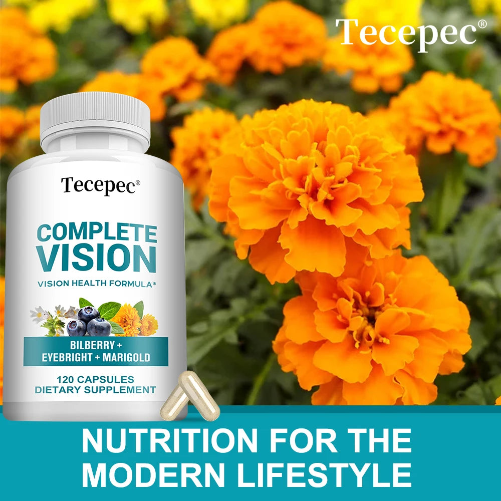 Eye Vitamin Supplement - Lutein Zeaxanthin Bilberry Eyebright, Supports Macular Health, Dry Eyes, Eye Strain & Night Vision Peaceful Pleasures Health and Wellness
