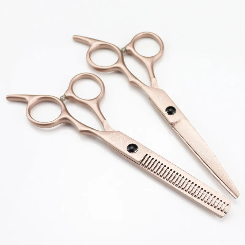 6.0 Inch Coated Color Hair Cutting Scissors: Professional Barber Shears, Thinning Scissors, Styling & Trimming Tools Peaceful Pleasures Health and Wellness