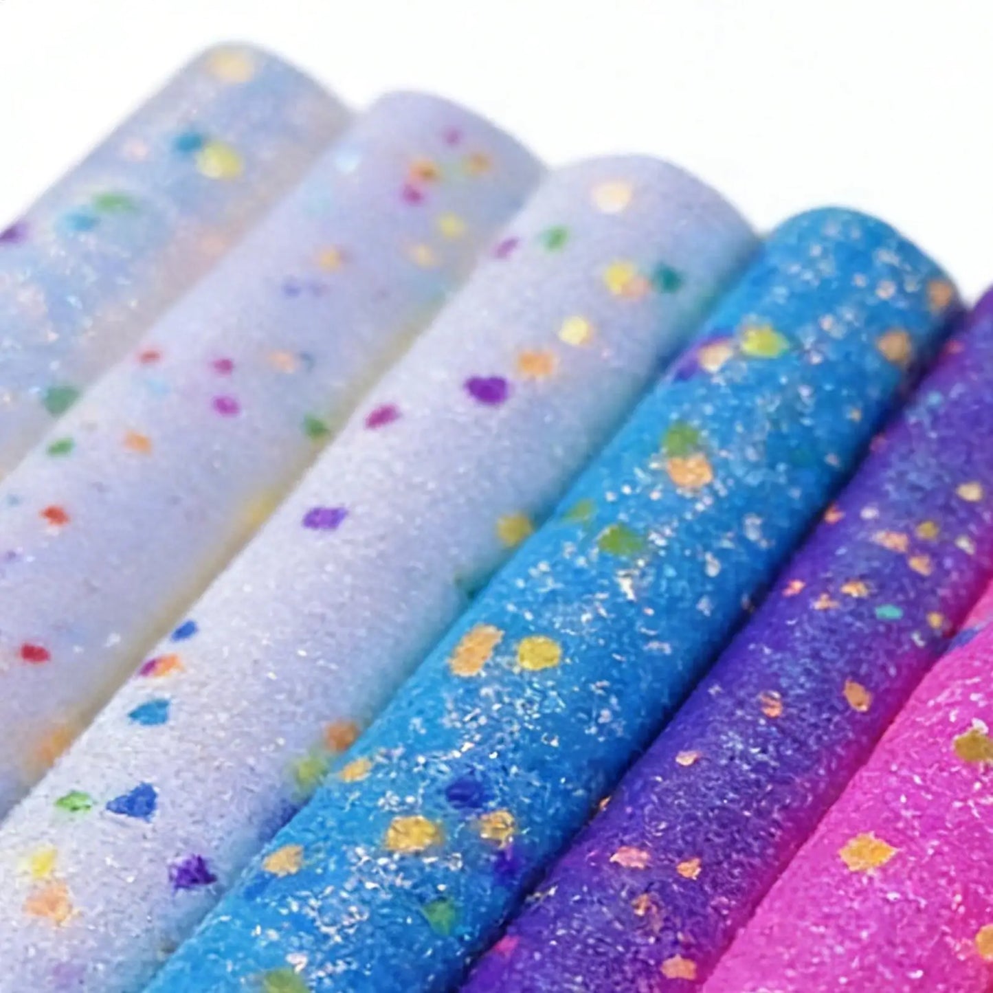 A4 Glitter Sequin Sheets 8-Pack | Iron-On Craft Fabric Craft Sequin Sheets Peaceful Pleasures Health and Wellness