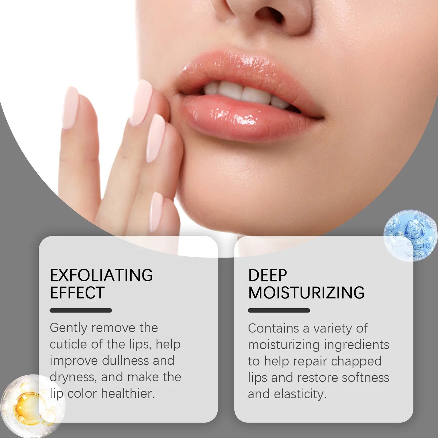 Lip Scrub Exfoliator – Hyaluronic Acid, Vitamin C & Aloe
