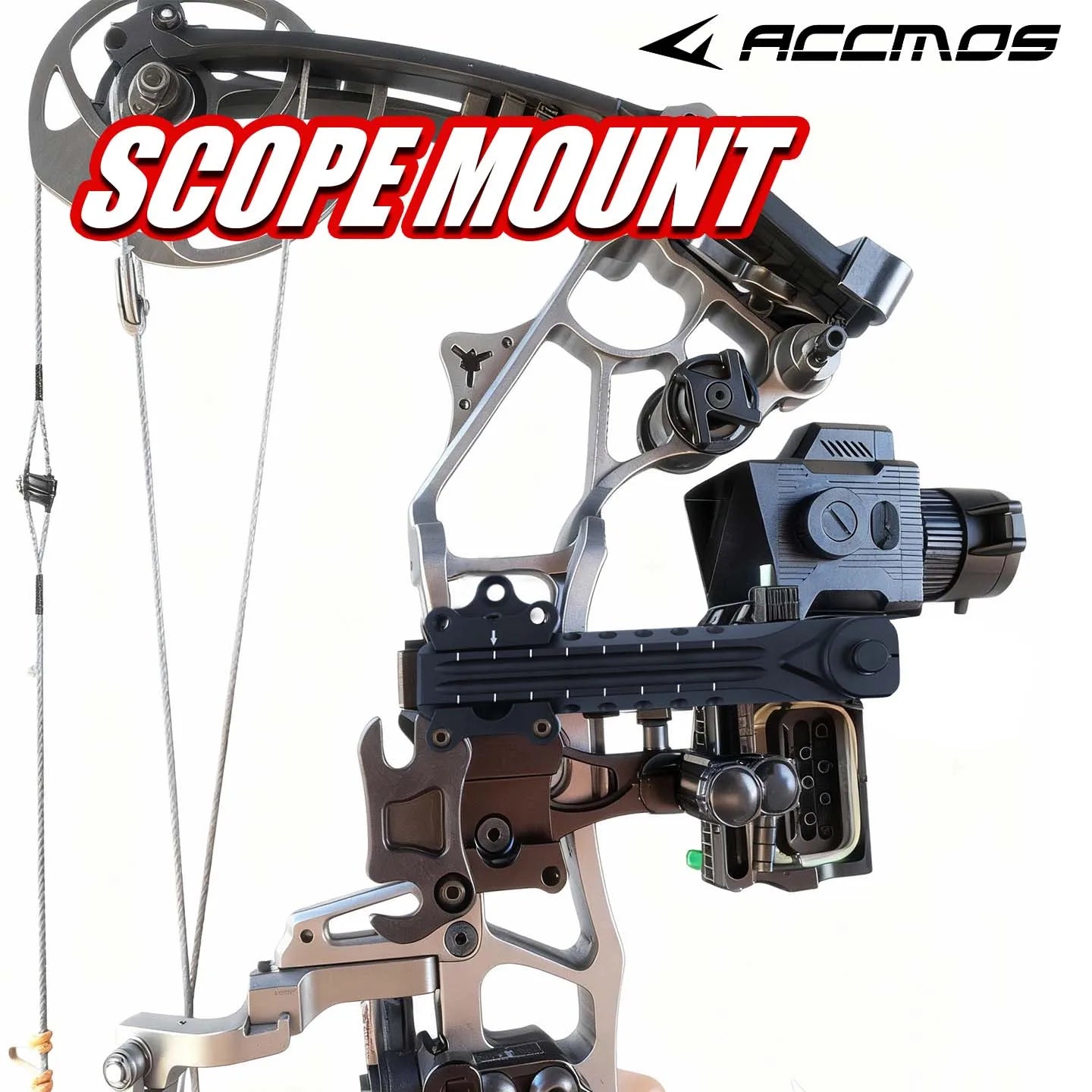 Compound Bow Sight Low-light Stand Black Aluminium Alloy Durable