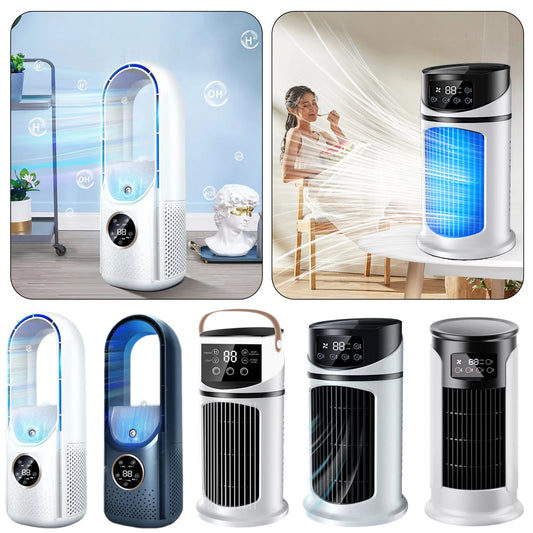 3-in-1 Portable Mini Air Cooler Fan & Humidifier | USB Desk Fan Portable Air Cooler Fan Peaceful Pleasures Health and Wellness