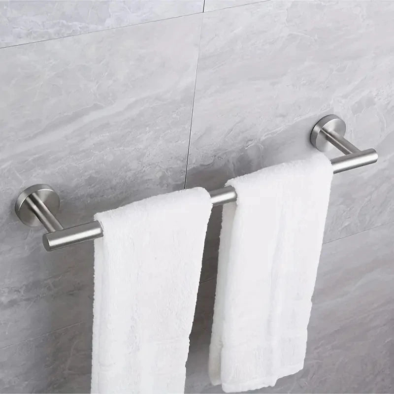 60cm Stainless Steel Wall Mounted Towel Bar with Hook