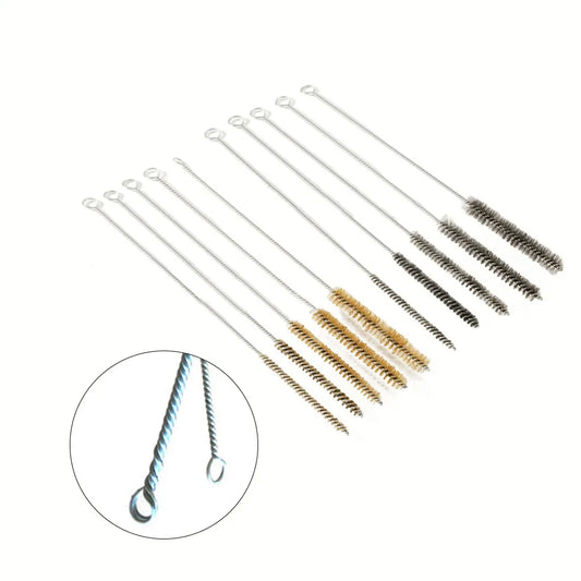 Stainless Steel & Brass Tube Pipe Cleaning Brush Set – 5/10pcs Wire Cleaning Brush Set Oasis Select