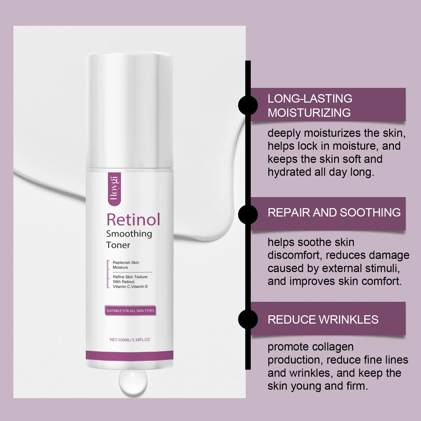 Retinol Hydrating Toner – Firming, Brightening & Anti-Aging