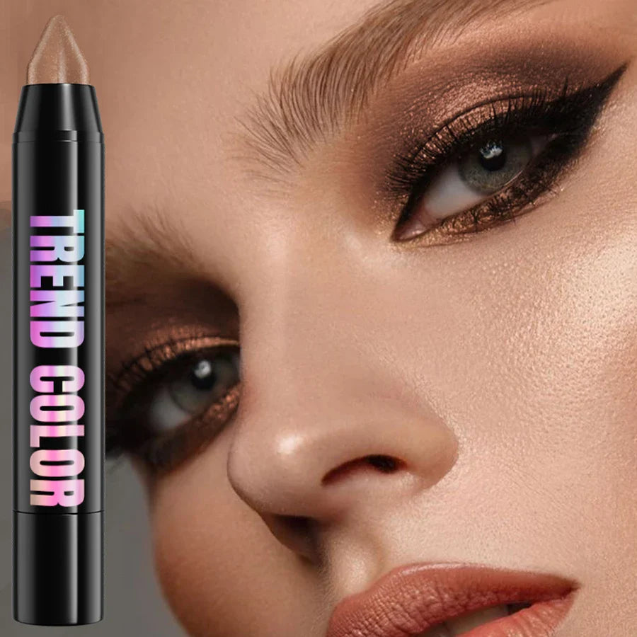 KAFURUX 25-Color Glitter Eyeshadow Pencil – Waterproof & Matte